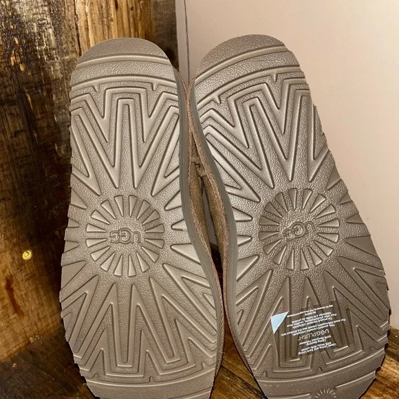 UGG Tan Suede Platform Ankle Boots - Picture 6 of 6